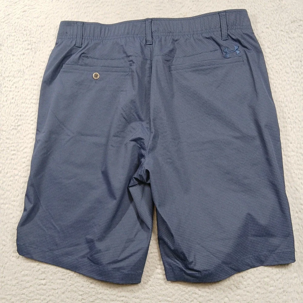Under Armour Golf Shorts Men's 36‎ Blue Textured Performance